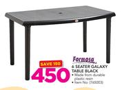 Formosa 6 Seater Galaxy Table Black