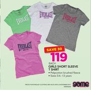 Girls Short Sleeves T Shirt-Each