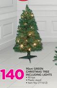 Santa's Trading 90cm Green Christmas tree Including Lights