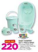 Baby Hamper Set 7 Piece Mint