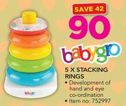 Babygro 5 X Stacking Rings