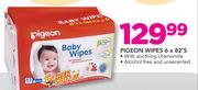 Pigeon Wipes Alcohol Free & Unscented-6 x 82's