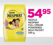 Nestle Nespray Full Cream Powdered Milk Packet-500g