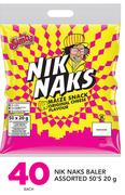 Nik Naks Baler-20x50's Each