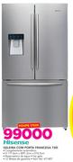Hisense geleira com porta francesa 720ltr