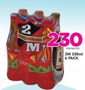 2m 330ml 6 pack-per pacote