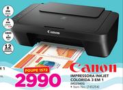 Canon Impressora Inkjet Colorida 3 em 1 MG2540S
