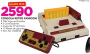 Consola Retro Famicom 500jogo embutidos e 2 Controladores