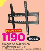 Ross bracos de parede LCD Inclinados 32"-70"