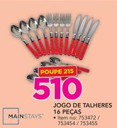 Mainstays 16 Pecas jogo de Talheres