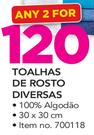Toalhas de Rosto Diversas 30x30cm-For Any 2