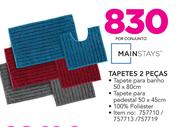 Mainstays 2 Pecas Tapetes-por Conjunto
