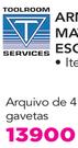 Toolroom Services Armario de 4 gavetas