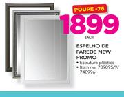 Espelho de Parede New Promo Estrutura Plástico- Each