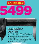 Secretaria Dexter 75x120x60cm