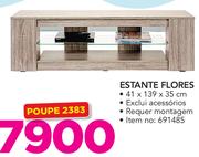 Estante Flores 41x139x35cm Exclui Acessorios