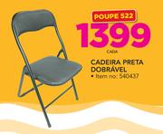 Cadeira Preta Dobrável-cada