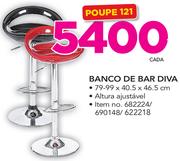 Banco de bar Diva-cada