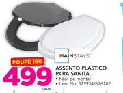 Mainstays plastico para sanita-cada