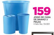 3 peças jogo de casa banho 