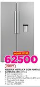 Defy geleira metálico com portas laterais 649 ltr DFF418