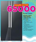 Russell Hobbs geladeira preta com portas laterais 670 ltr