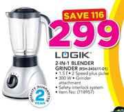 Logik 2-In-1 Blender Grinder RSH-245611-01