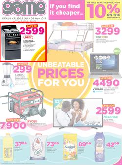 Game Lesotho : Unbeatable Prices For You (25 Oct - 8 Nov 2017), page 1