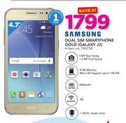 Samsung Dual Sim Smartphone Gold Galaxy J2