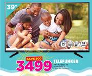 Telefunken 39" HD LED TV TLEDD-39 HD A