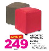 Assorted Ottoman Cubes-Each