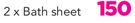 Bath Sheet-For 2