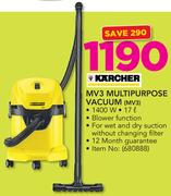 Karcher 1400W MV3 Multipurpose Vacuum MV3