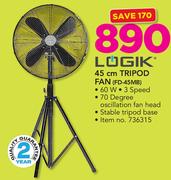 Logik 45cm Tripod Fan FD-45MB