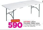 Lifetime 1.22m Folding Table