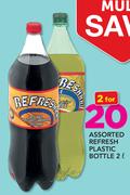 Assorted Refresh Plastic Bottle-2X2Ltr