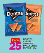Doritos Cheese Supreme/Sweet Chilli Pepper-2X150gm