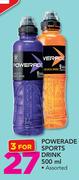Powerade Sports Drink Assorted-3X500ml