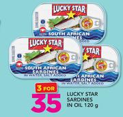 Lucky Star Sardines In Oil-3X120gm
