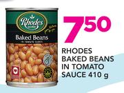 Rhodes Baked Beans In Tomato Sauce-410g