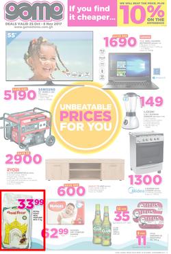 Game Ghana : Unbeatable Prices For You (25 Oct - 8 Nov 2017), page 1