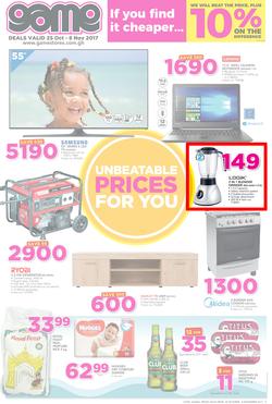 Game Ghana : Unbeatable Prices For You (25 Oct - 8 Nov 2017), page 1