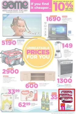 Game Ghana : Unbeatable Prices For You (25 Oct - 8 Nov 2017), page 1