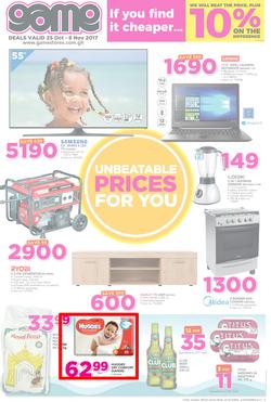 Game Ghana : Unbeatable Prices For You (25 Oct - 8 Nov 2017), page 1
