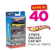 Hot Wheels 3 Piece Diecast Car Set