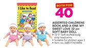 Assorted Childrens Book And A One My Sweet Love 32cm Soft Baby Doll