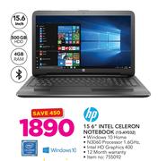 HP 15.6" Intel Celeron Notebook 15-AY032