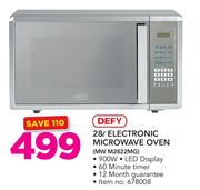 Defy 499 28Ltr Electronic Microwave Oven MW M2822MG