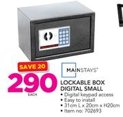 Mainstays Lockable Box Digital Small