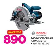 Bosch 1400W Circular Saw GKS 190